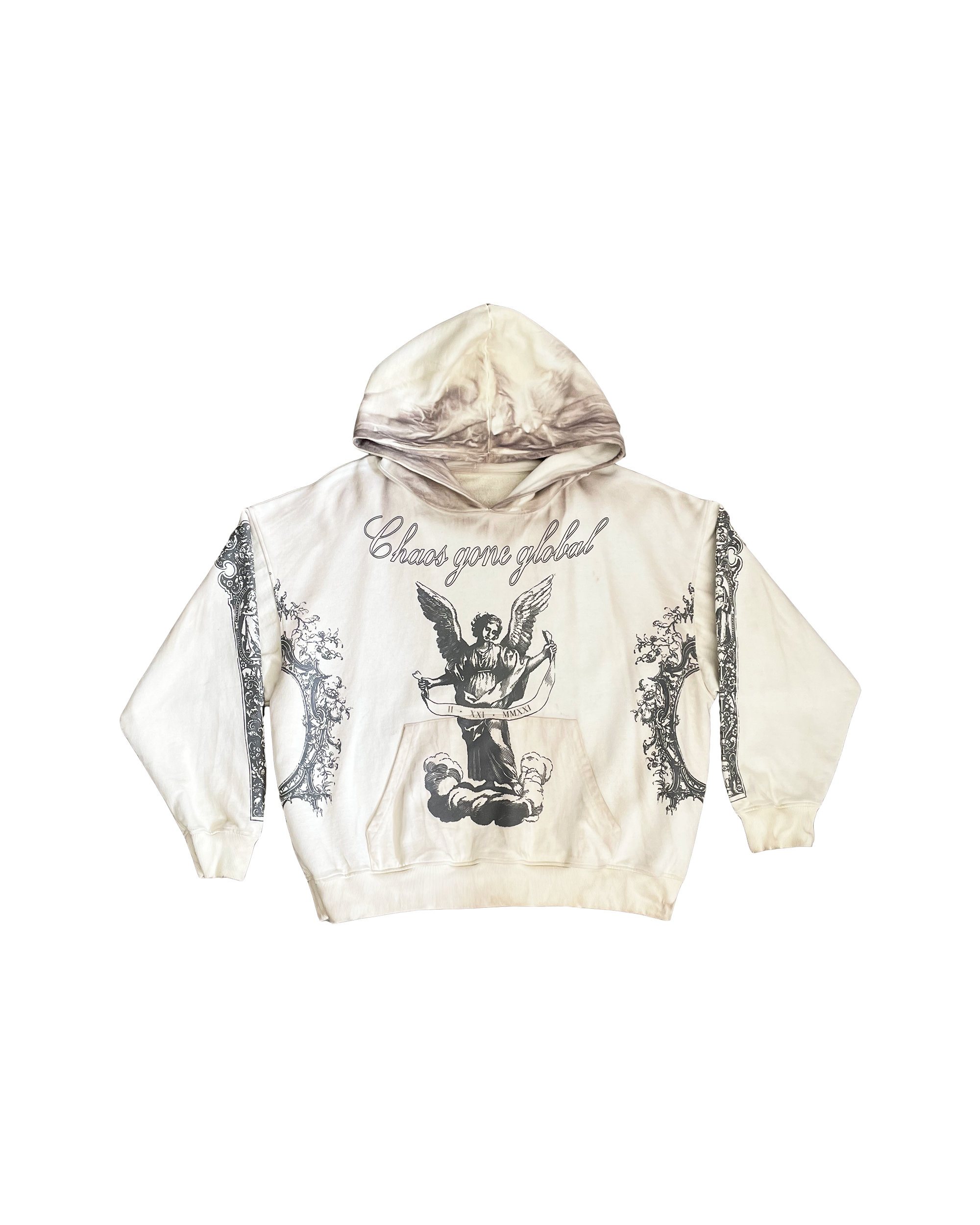 ANGEL HOODIE WASHED BEIGE