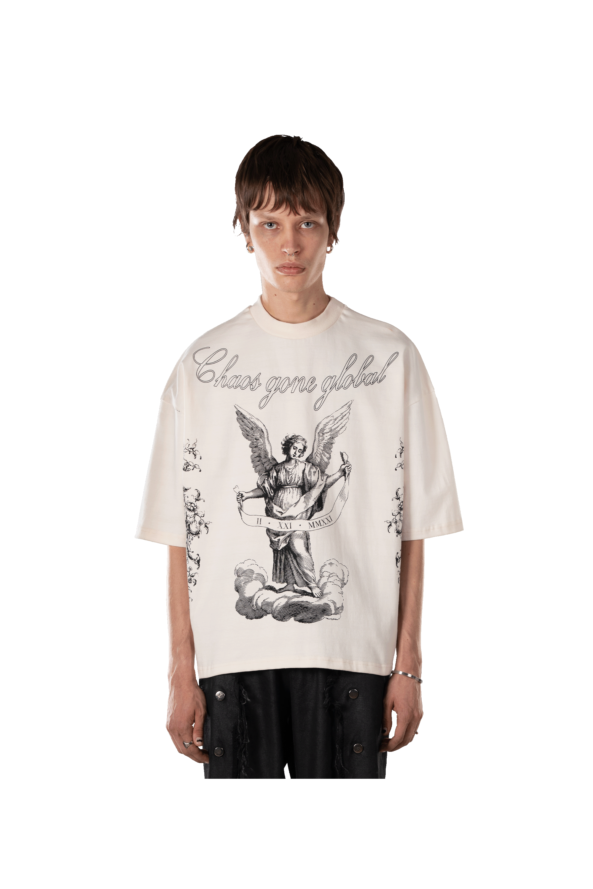 Angel Shorter Fit Cream T-shirt