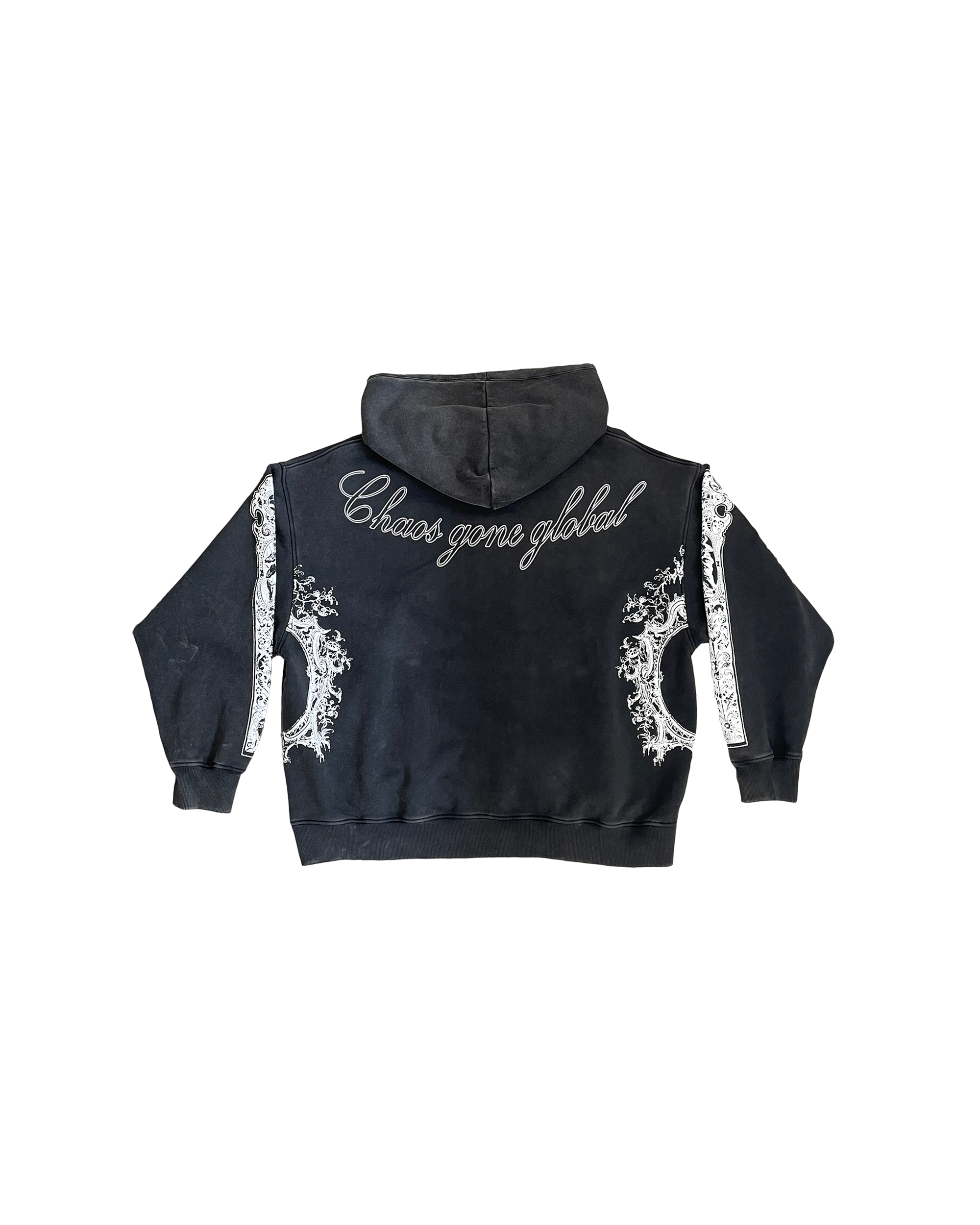 ANGEL HOODIE WASHED BLACK – Chaos Gone Global PL ANGEL HOODIE WASHED BLACK – Chaos Gone Global PL