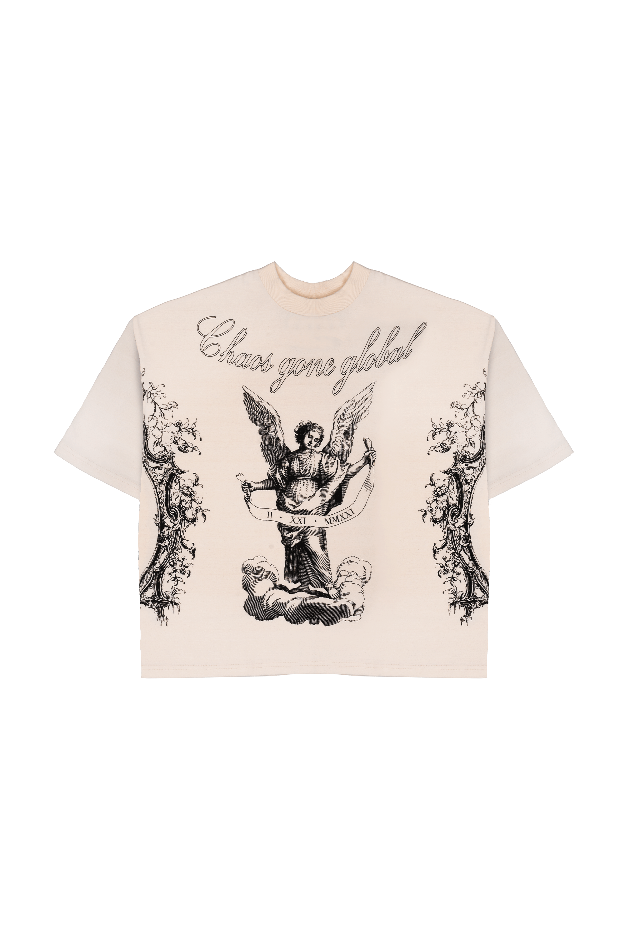 Angel Shorter Fit Cream T-shirt